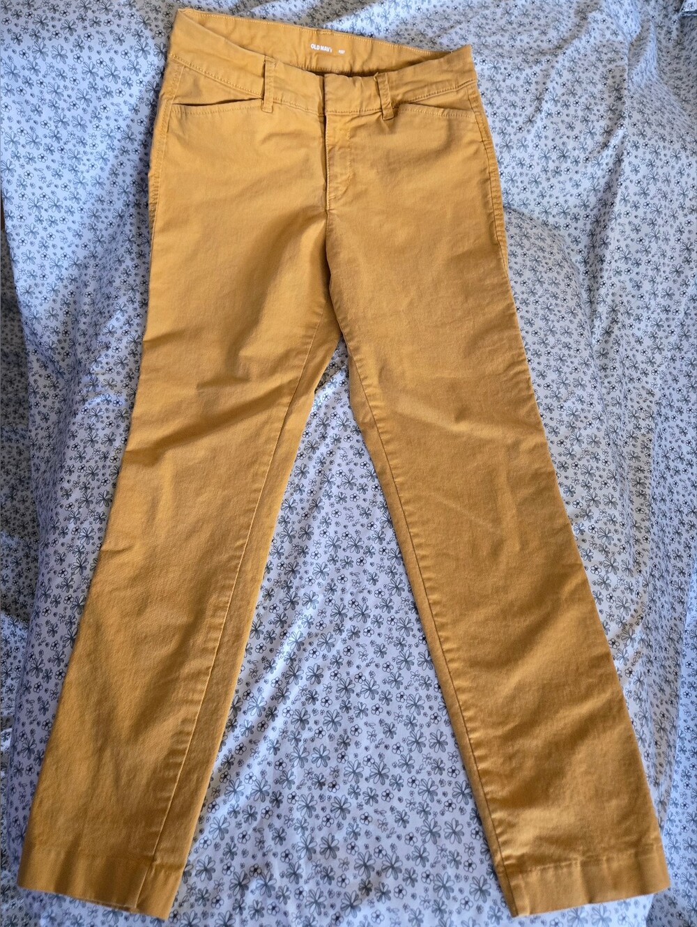 Old Navy Women's Mustard Pixie Chino Pants